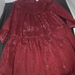 Burgundy Carter's Child of Mine dress nwt 4T